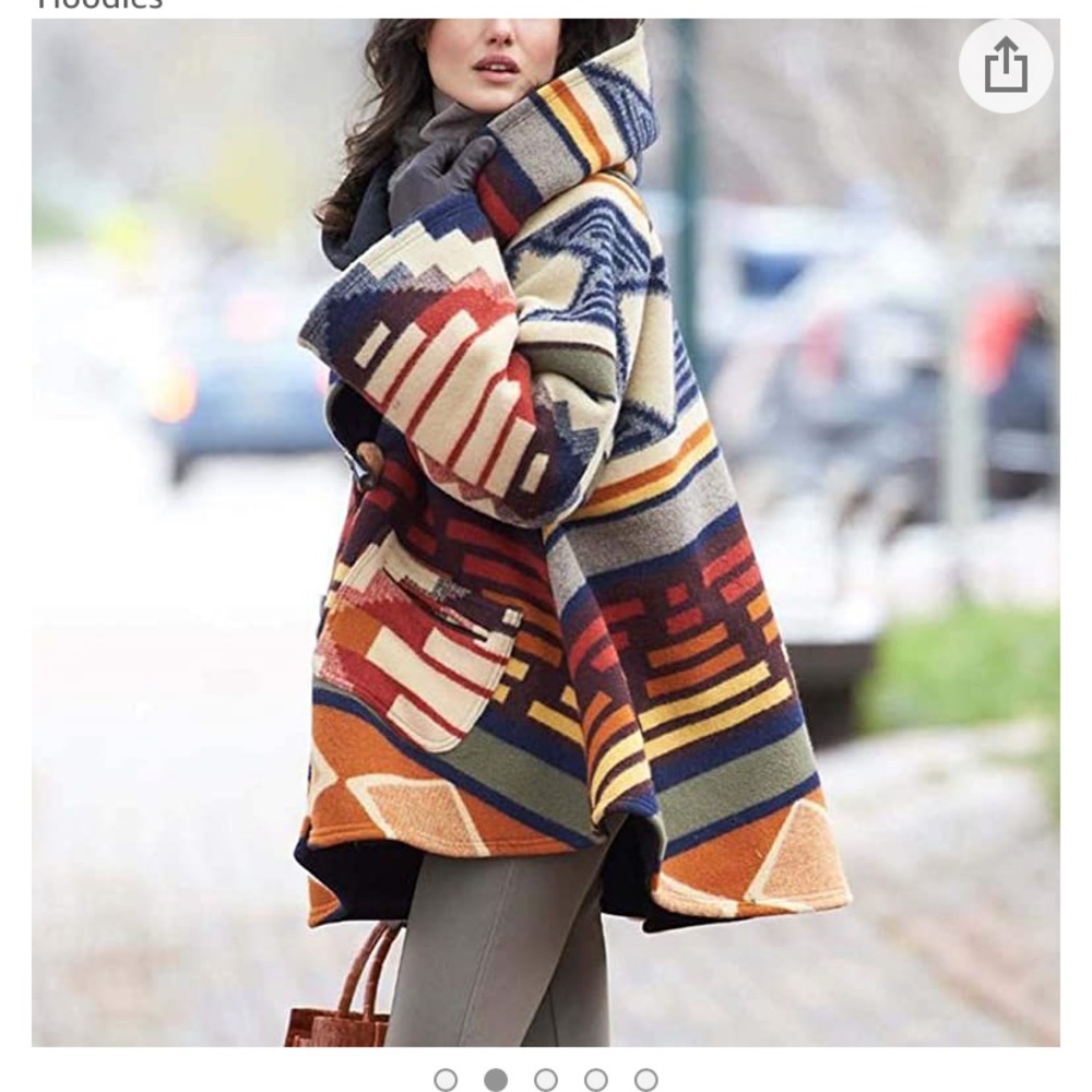 Yellowstone inspired wooden buckle parka